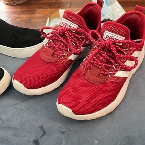 Red Adidas athletic sneakers sz 8.
